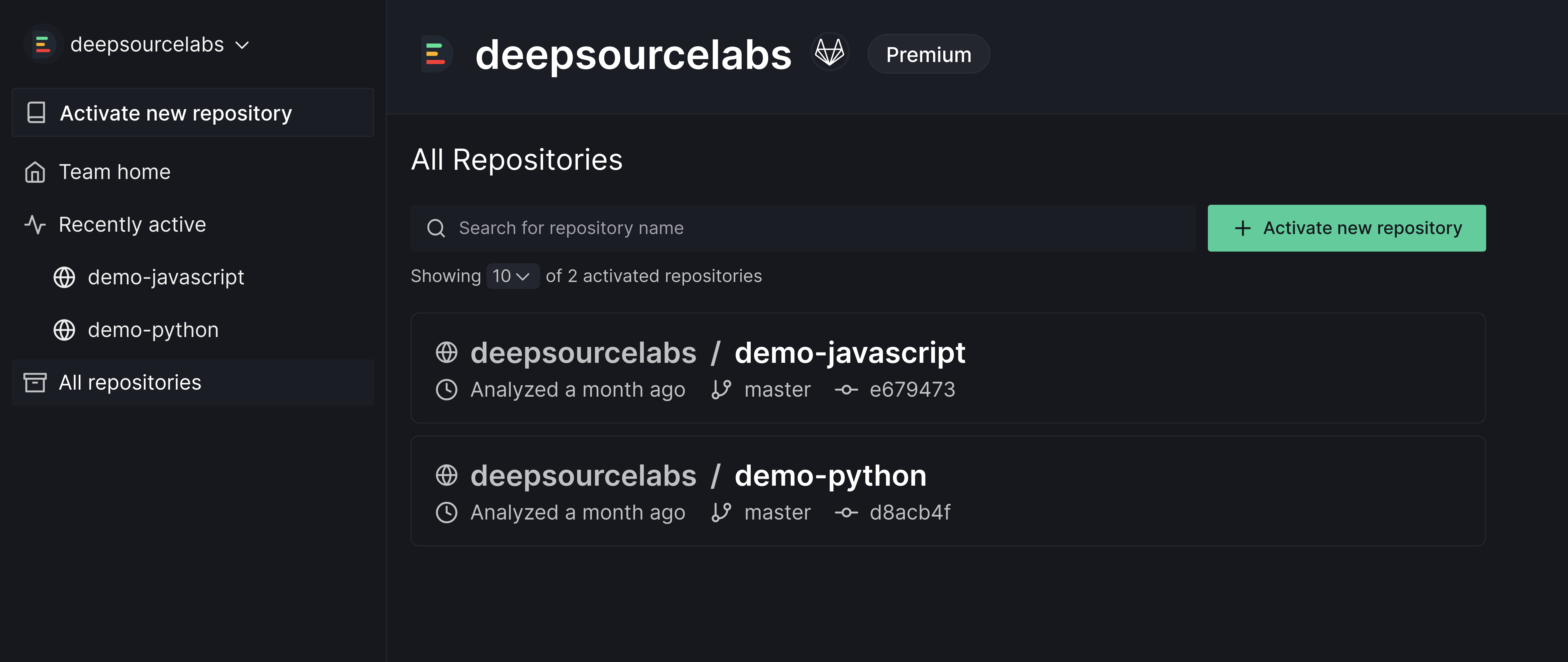 Authorize DeepSource