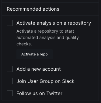Recommended Actions