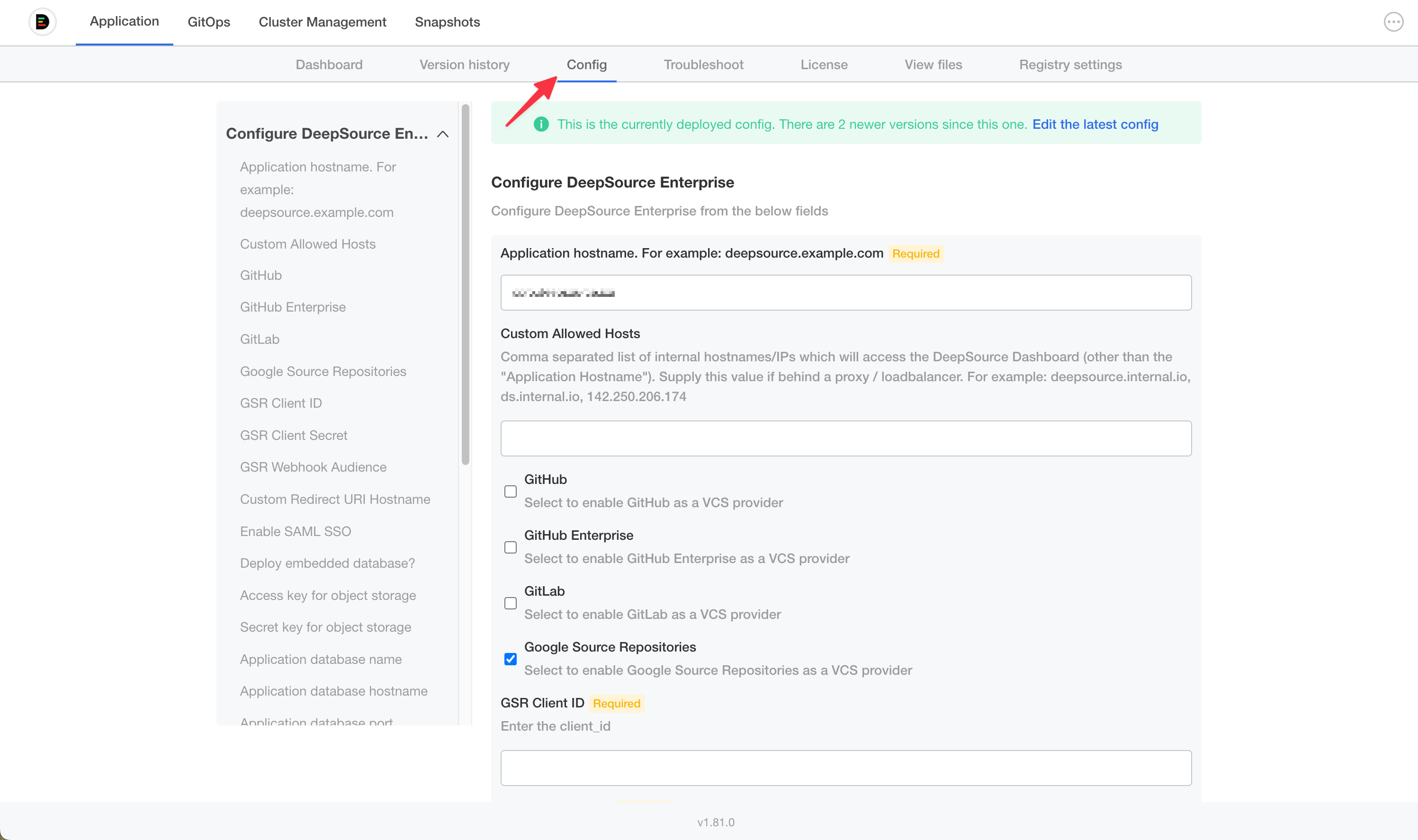 Github configuration