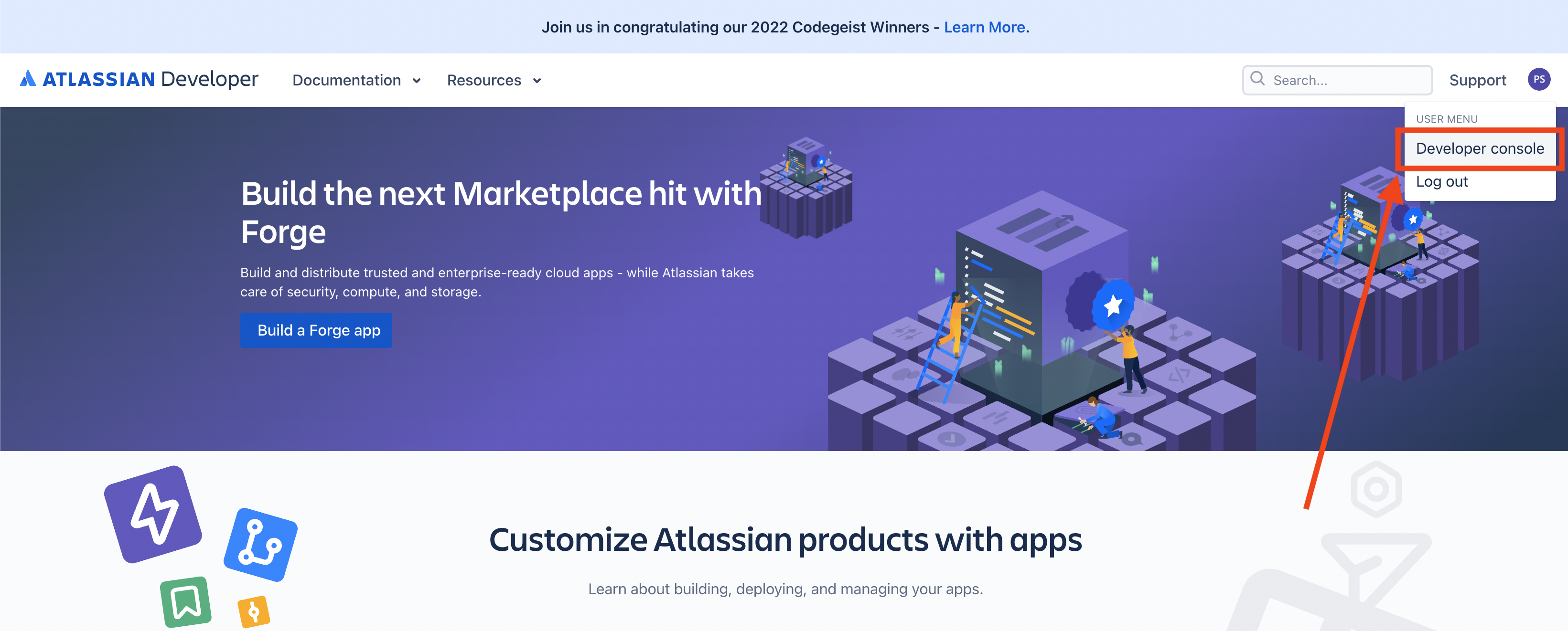 Jira Developer Console Home
