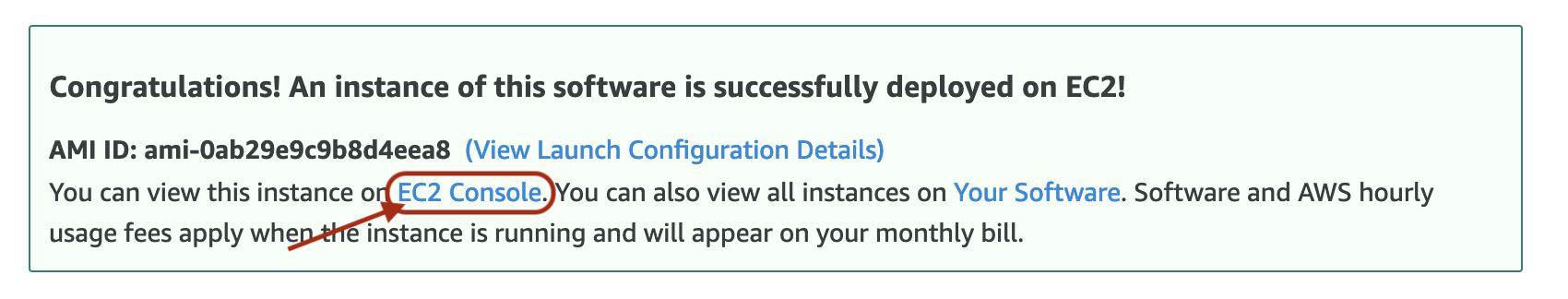 AMI Deployment Successful