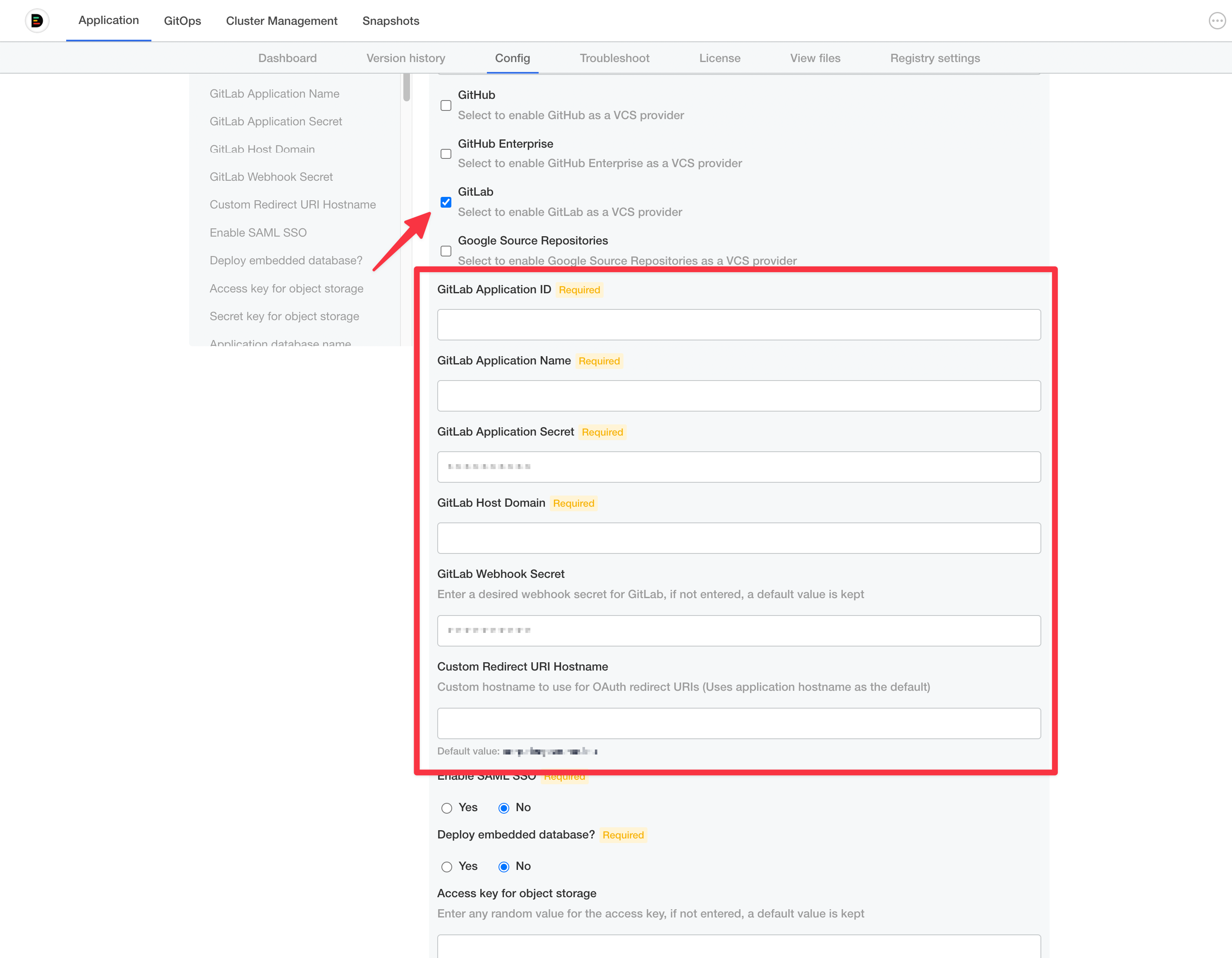 Github configuration