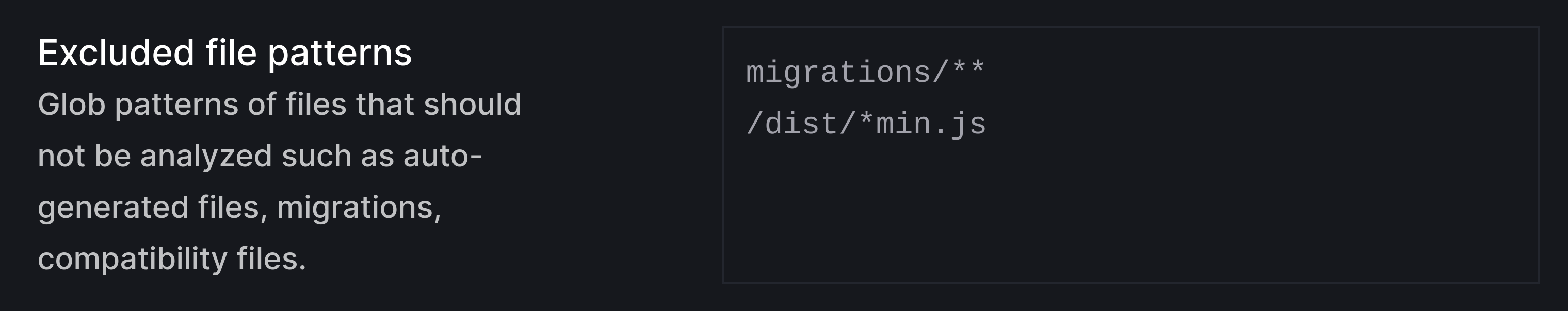 Example Exclude File Patterns