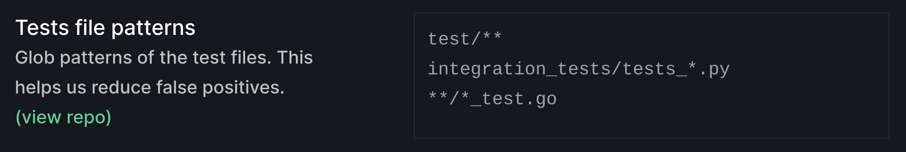 Example Tests File Patterns